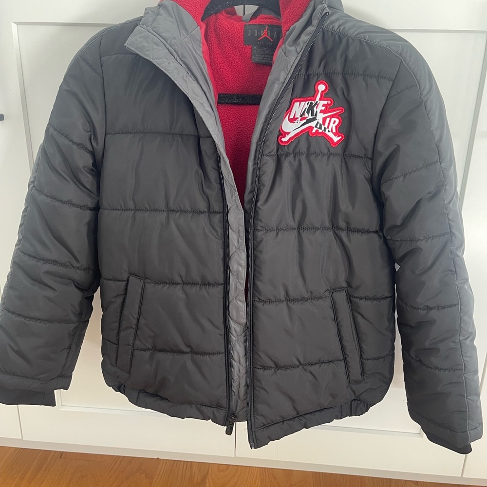 Jordan Black and Red Puffer Jacket